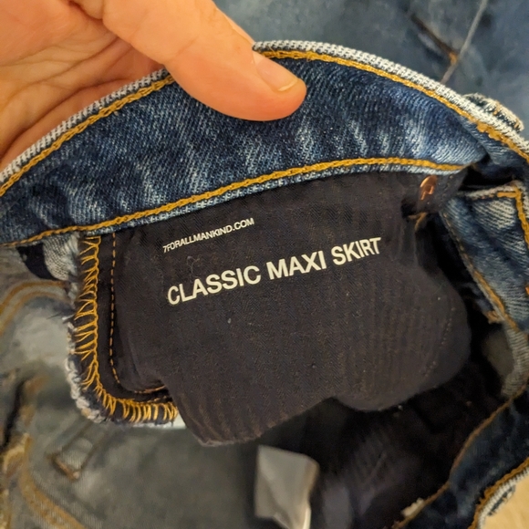 7 For All Mankind Classic Maxi Skirt - Picture 5 of 7